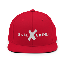 Load image into Gallery viewer, BALL x GRIND: White X Snap Back