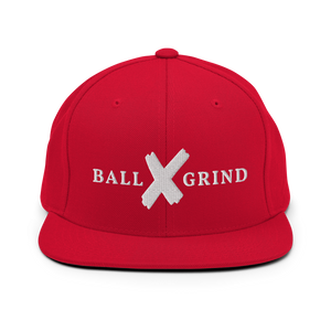 BALL x GRIND: White X Snap Back