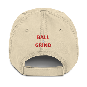 BALL + GRIND "FAITH OVER FEAR" (Red Letter) Distressed Dad Hat