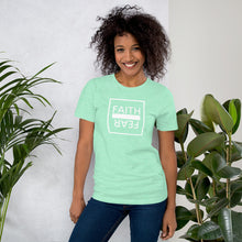 Load image into Gallery viewer, Ball x Grind - &quot;FAITH OVER FEAR&quot; White Box Short-Sleeve Unisex T-Shirt