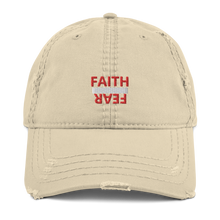 Load image into Gallery viewer, BALL + GRIND &quot;FAITH OVER FEAR&quot; (Red Letter) Distressed Dad Hat