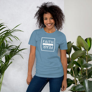 Ball x Grind - "FAITH OVER FEAR" White Box Short-Sleeve Unisex T-Shirt