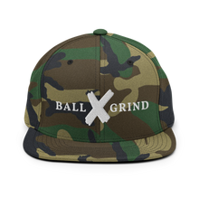 Load image into Gallery viewer, BALL x GRIND: White X Snap Back