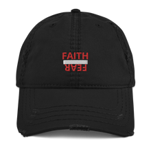 Load image into Gallery viewer, BALL + GRIND &quot;FAITH OVER FEAR&quot; (Red Letter) Distressed Dad Hat