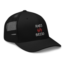 Load image into Gallery viewer, BALL+GRIND - RAR3 BR33D Blk Trucker Cap