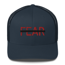 Load image into Gallery viewer, BALL+GRIND - FEARLESS Black Strike Trucker Cap