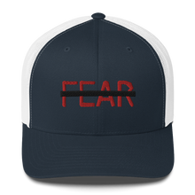 Load image into Gallery viewer, BALL+GRIND - FEARLESS Black Strike Trucker Cap