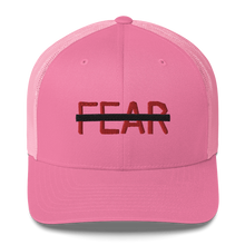 Load image into Gallery viewer, BALL+GRIND - FEARLESS Black Strike Trucker Cap
