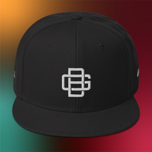 Load image into Gallery viewer, BALL+GRIND: BG LOOP White Stitch Snapback Hat