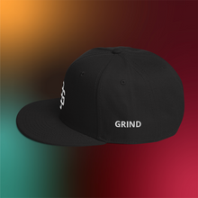 Load image into Gallery viewer, BALL+GRIND: BG LOOP White Stitch Snapback Hat