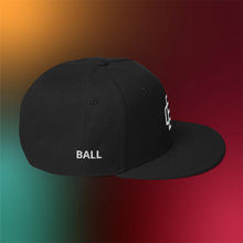 Load image into Gallery viewer, BALL+GRIND: BG LOOP White Stitch Snapback Hat