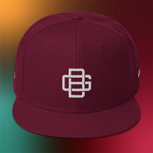 Load image into Gallery viewer, BALL+GRIND: BG LOOP White Stitch Snapback Hat