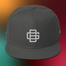 Load image into Gallery viewer, BALL+GRIND: BG LOOP White Stitch Snapback Hat