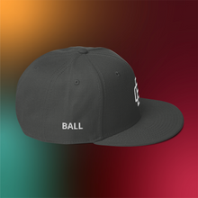 Load image into Gallery viewer, BALL+GRIND: BG LOOP White Stitch Snapback Hat