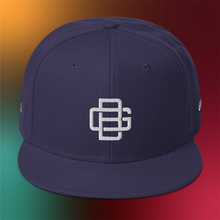 Load image into Gallery viewer, BALL+GRIND: BG LOOP White Stitch Snapback Hat