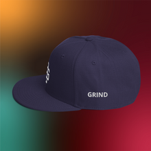 Load image into Gallery viewer, BALL+GRIND: BG LOOP White Stitch Snapback Hat
