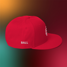 Load image into Gallery viewer, BALL+GRIND: BG LOOP White Stitch Snapback Hat
