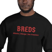 Load image into Gallery viewer, BALL+GRIND - BREDS Black/Red Crewneck Unisex Sweatshirt