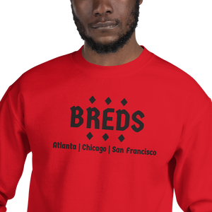 BREDS - The BREDS Diamond Atl, Chi, SF,  RED Crew Neck Sweatshirt