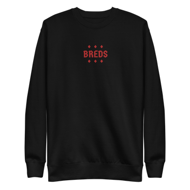 The BREDS Red Stitched 6 Diamond Unisex Fleece Pullover