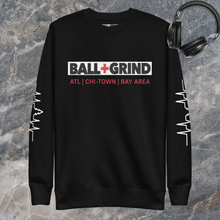 Load image into Gallery viewer, BALL+GRIND - BG Supreme Block Unisex Fleece Crew Neck