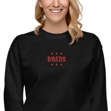 Load image into Gallery viewer, The BREDS Red Stitched 6 Diamond Unisex Fleece Pullover