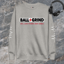 Load image into Gallery viewer, BALL+GRIND - BG Supreme Block Unisex Fleece Crew Neck