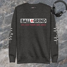 Load image into Gallery viewer, BALL+GRIND - BG Supreme Block Unisex Fleece Crew Neck