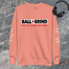 Load image into Gallery viewer, BALL+GRIND - BG Supreme Block Unisex Fleece Crew Neck