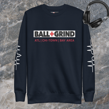 Load image into Gallery viewer, BALL+GRIND - BG Supreme Block Unisex Fleece Crew Neck