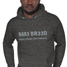 Load image into Gallery viewer, RAR3 BR33D - The Grey Unisex Hoodie