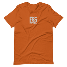 Load image into Gallery viewer, BALL+GRIND - BG (White) Stitched Short-Sleeve Unisex