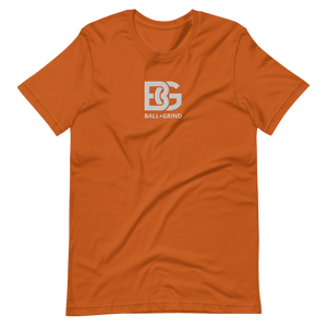BALL+GRIND - BG (White) Stitched Short-Sleeve Unisex
