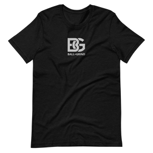 BALL+GRIND - BG (White) Stitched Short-Sleeve Unisex
