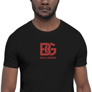 BALL+GRIND - BG (BRED)Stitched Short-Sleeve Unisex