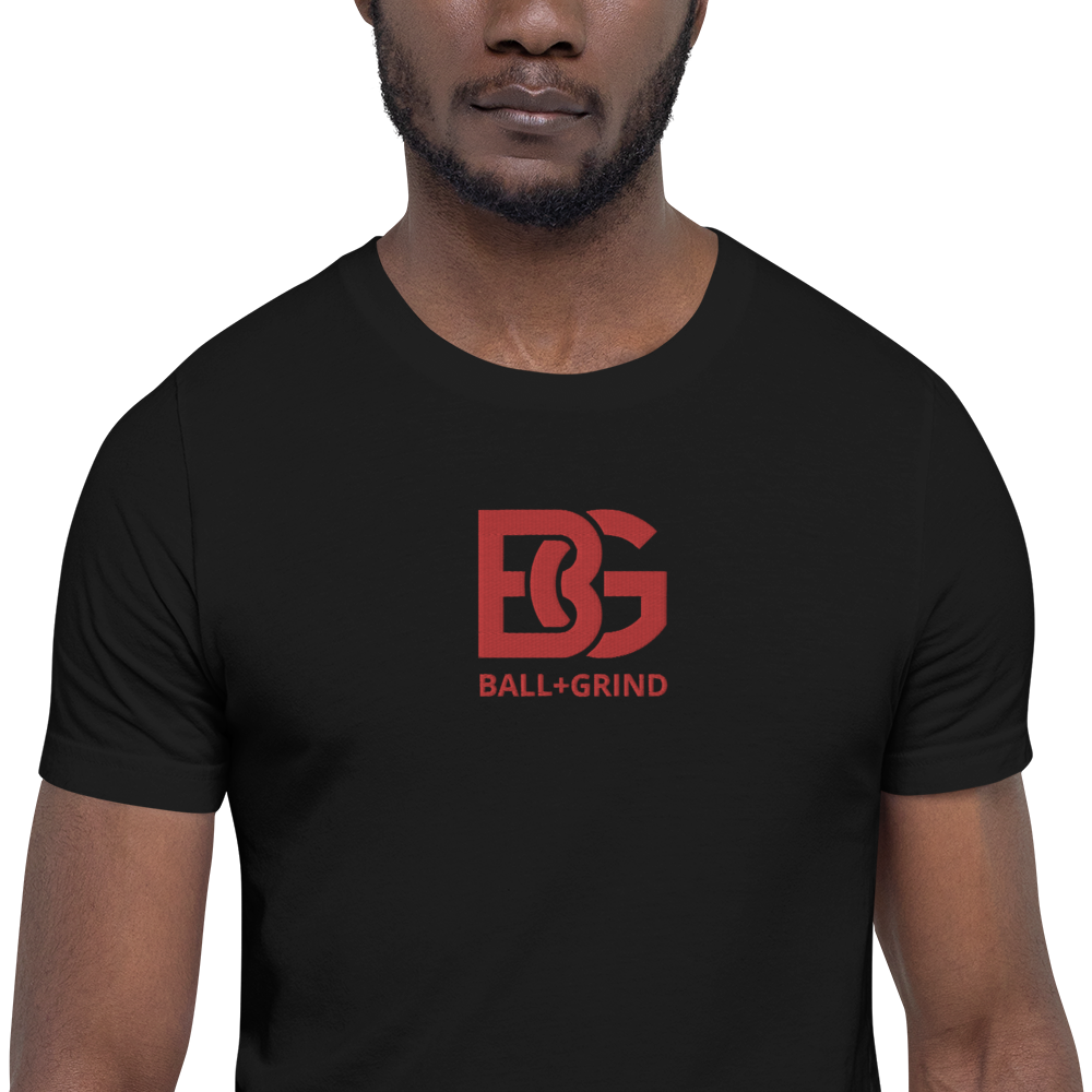 BALL+GRIND - BG (BRED)Stitched Short-Sleeve Unisex