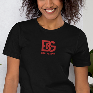 BALL+GRIND - BG (BRED)Stitched Short-Sleeve Unisex