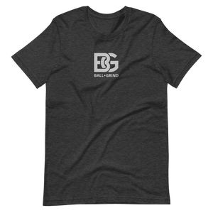 BALL+GRIND - BG (White) Stitched Short-Sleeve Unisex