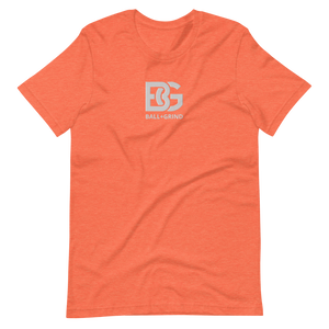 BALL+GRIND - BG (White) Stitched Short-Sleeve Unisex