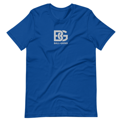 BALL+GRIND - BG (White) Stitched Short-Sleeve Unisex