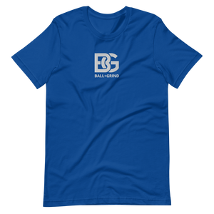 BALL+GRIND - BG (White) Stitched Short-Sleeve Unisex