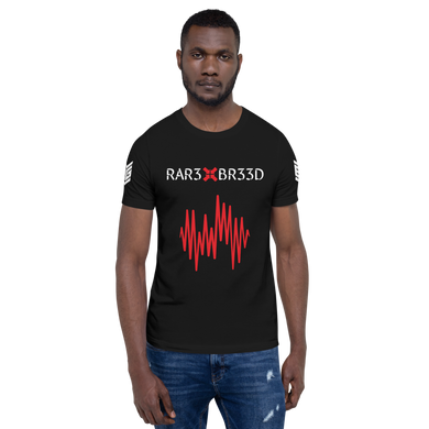 BALL+GRIND- RAR3 BR33D Blk/Red/Wht Short-Sleeve Unisex T-Shirt