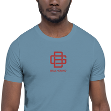 Load image into Gallery viewer, BALL+GRIND - BG LOOP Red Stitched Short-Sleeve Unisex@
