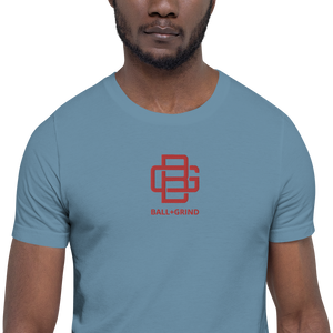 BALL+GRIND - BG LOOP Red Stitched Short-Sleeve Unisex@