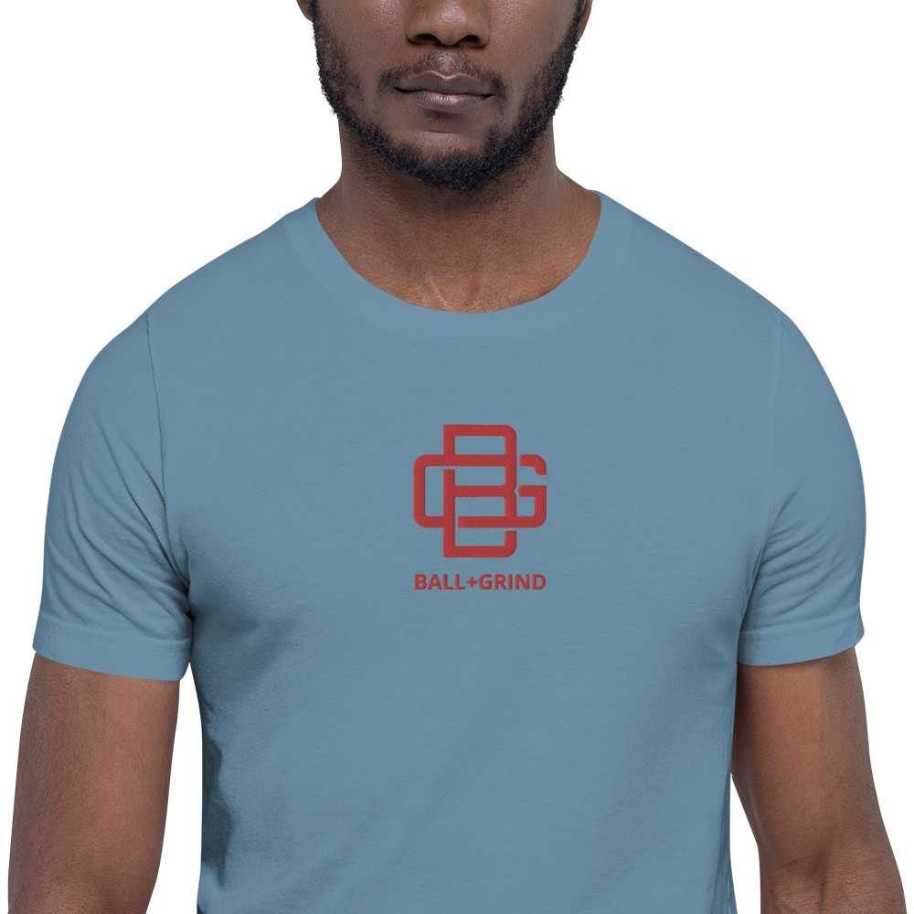 BALL+GRIND - BG LOOP Red Stitched Short-Sleeve Unisex@