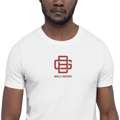 BALL+GRIND - BG LOOP Red Stitched Short-Sleeve Unisex@