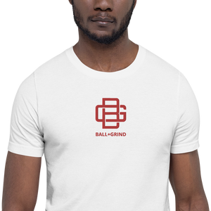 BALL+GRIND - BG LOOP Red Stitched Short-Sleeve Unisex@