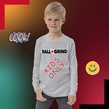 Load image into Gallery viewer, BALL+GRIND - KIDS ONLY Youth long sleeve tee
