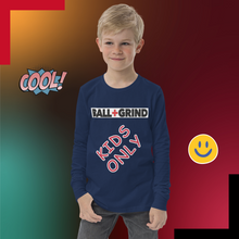 Load image into Gallery viewer, BALL+GRIND - KIDS ONLY Youth long sleeve tee